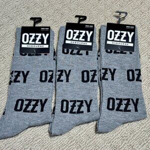 3 Ozzy Osbourne New Novelty Crew Socks Size 6-12/13 - Men's/Women's -